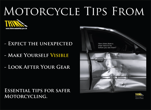 Tips for Motorcyclists from Think!