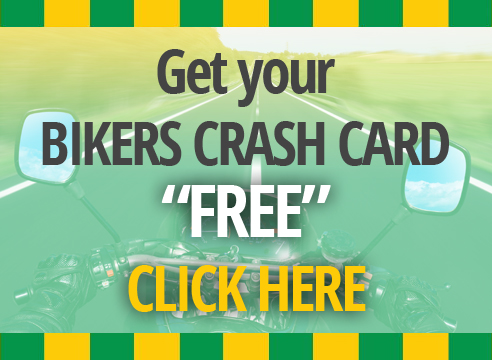 Free Bikers Crash Card on all4bikers.com
